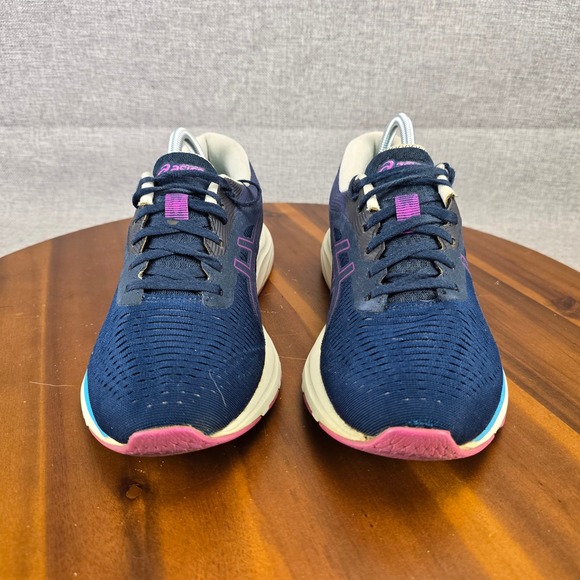 ASICS Gel-Nimbus 24 Women's Running Shoes Navy Purple Teal Size 10 1012A724 - Picture 12 of 14